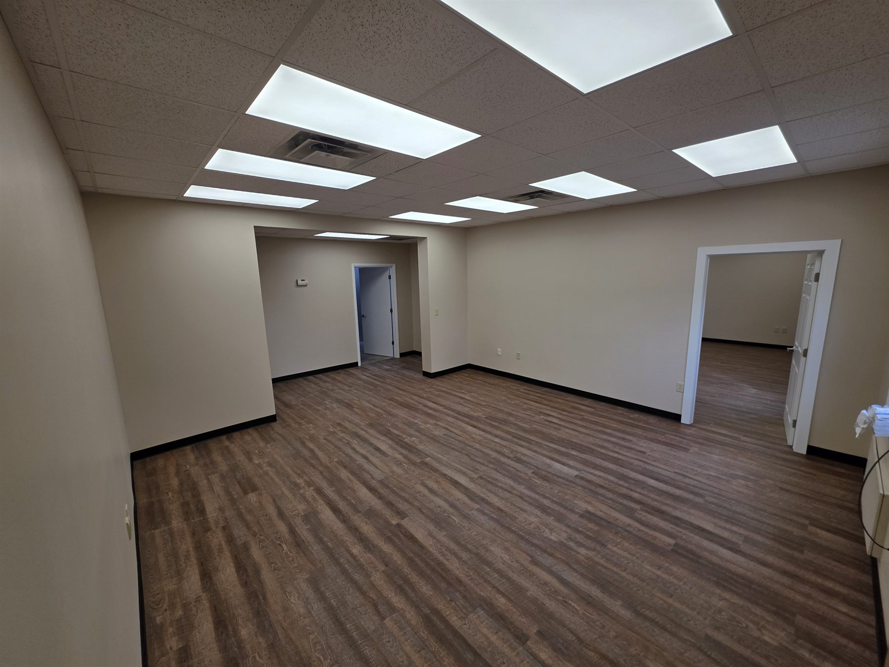 Completed commercial LVP flooring replacement