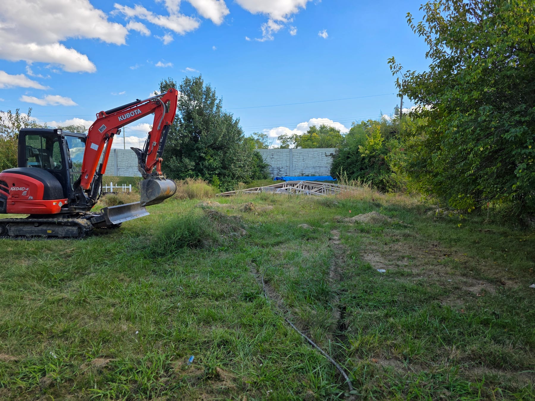 The lot before K4 cleared the work area