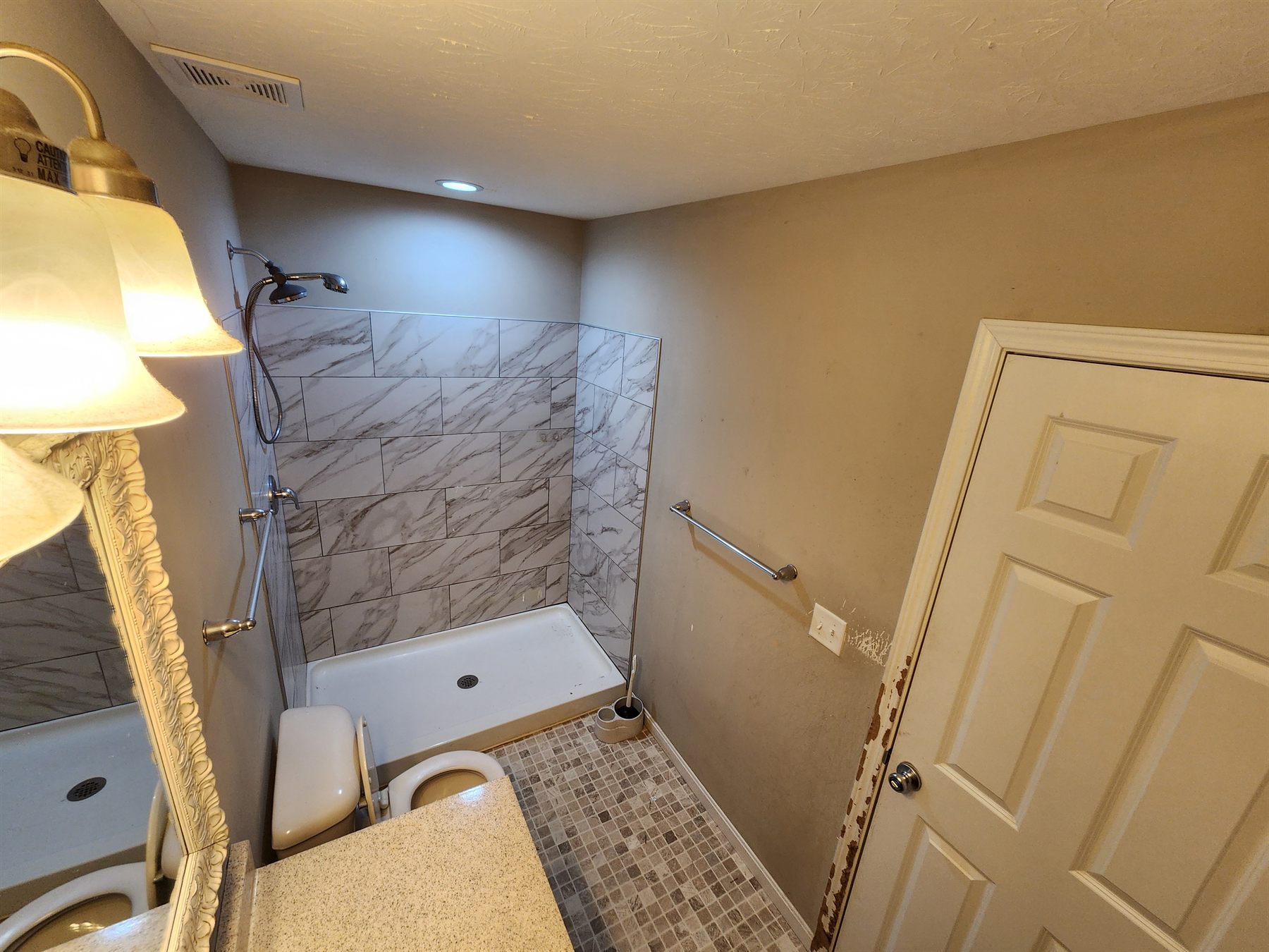 Bathroom during repair work