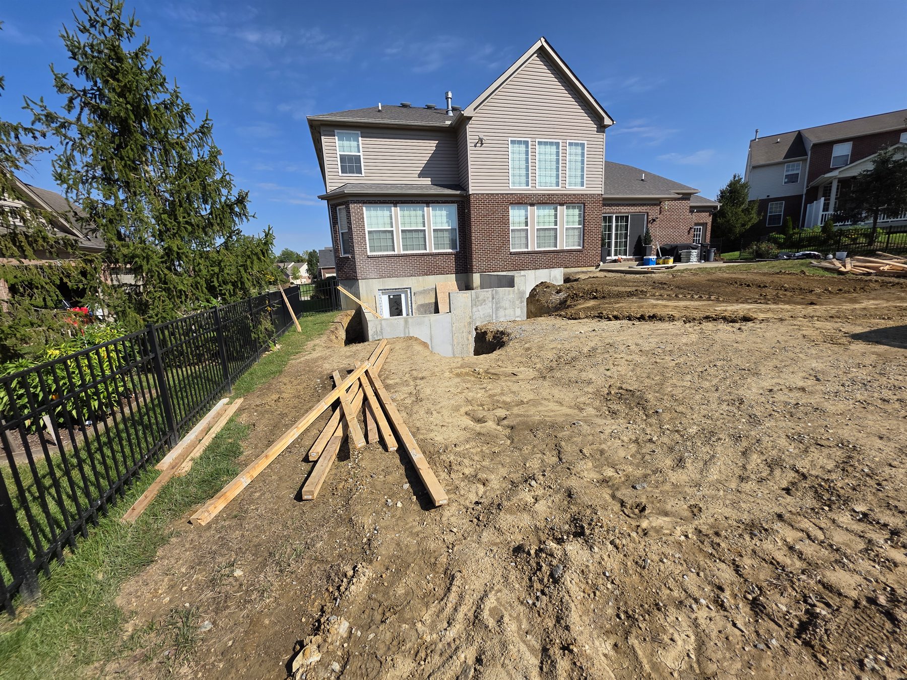 K4 basement walkout construction photo 16 of 33